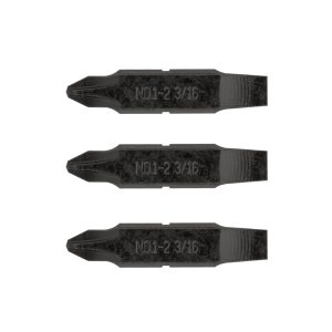 Compact #1-#2 Phillips & 3/16 Flat Screwdriver Bits - Essentials Kit Edition